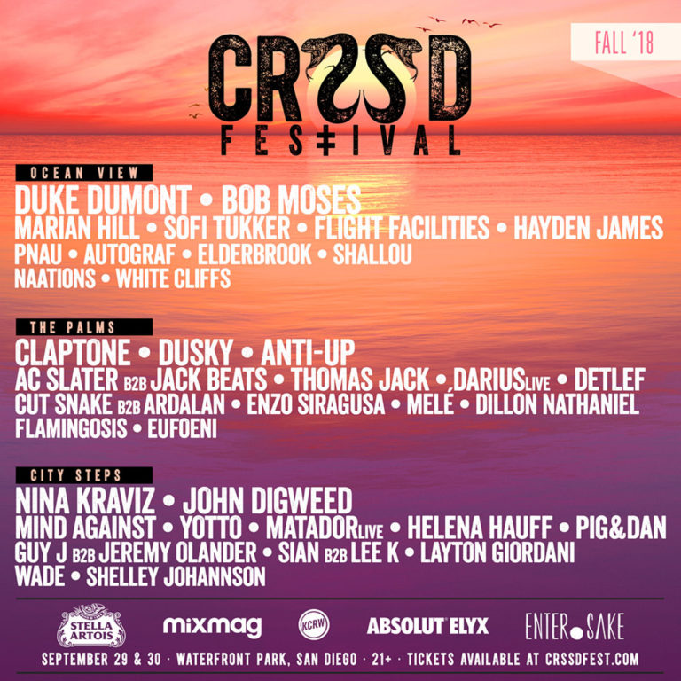 CRSSD Returns To San Diego With Stacked Fall Lineup Always Hustle